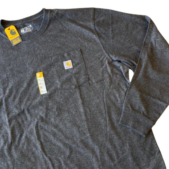 Carhartt Loose Fit Heavyweight Pocket T-Shirt Men's 2XL Carbon Heather K126 NWT - Picture 3 of 7